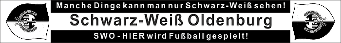 Fanschal Schwarz Weiß Oldenburg